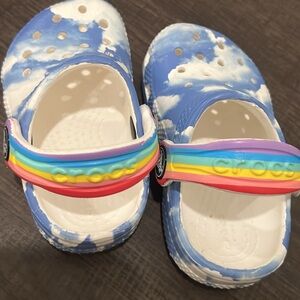 Baby Sky Crocs 4c NEW
